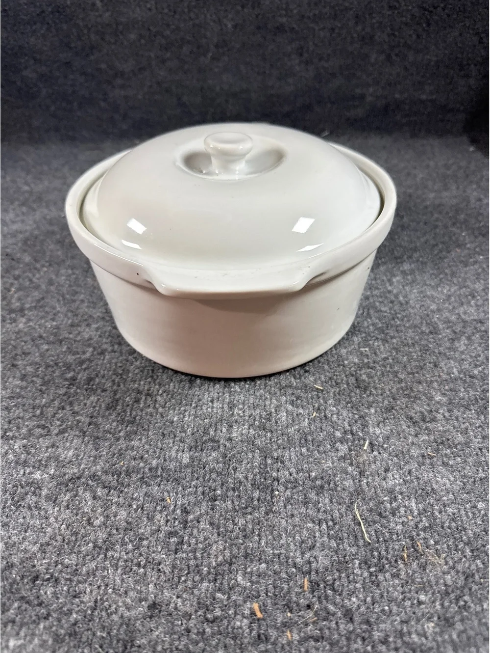 WCL White Ceramic Covered Casserole Dish With Lid Small Baking Serving Dish